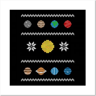 Solar System Christmas Posters and Art